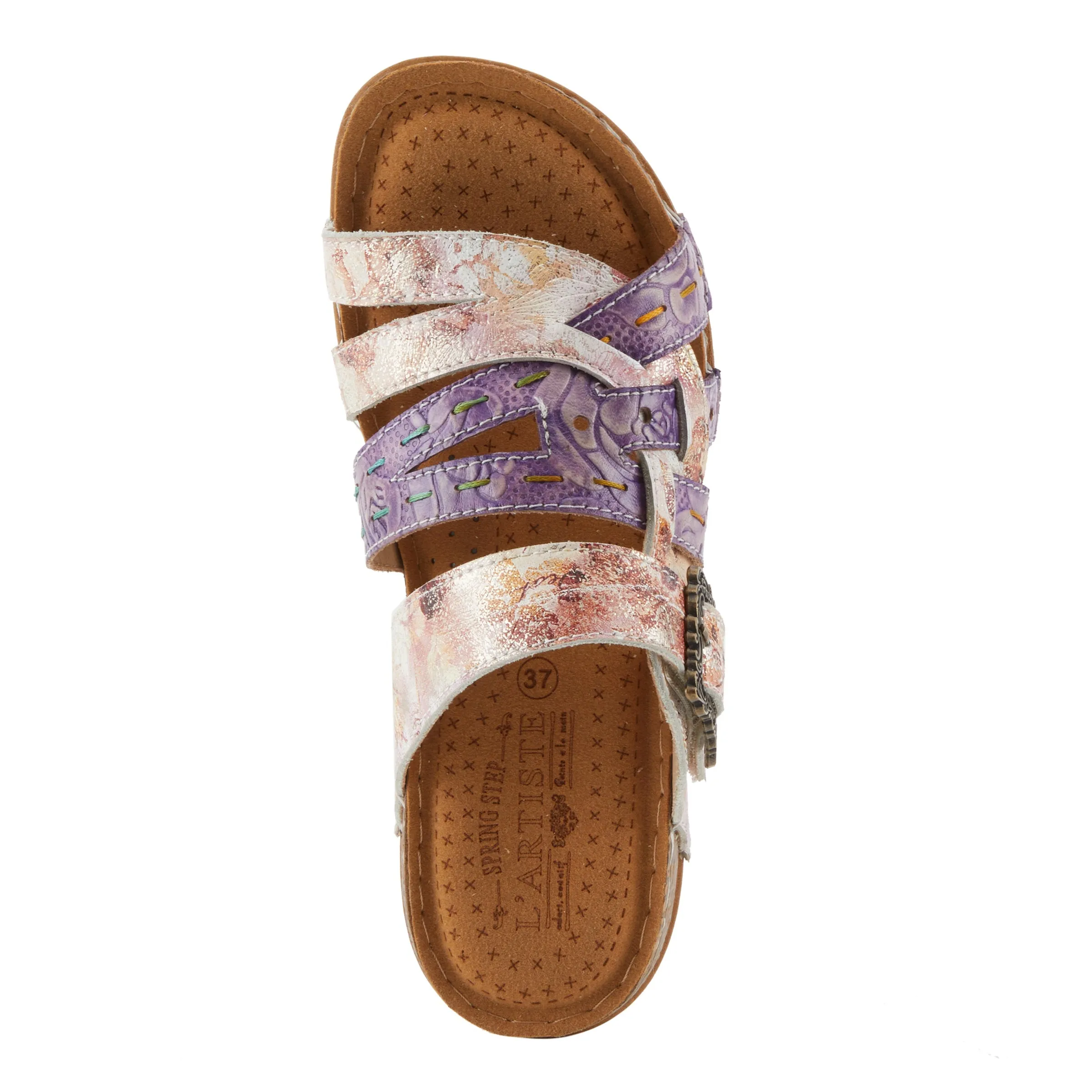 Spring Step Shoes  L'Artiste Calamityjay Women's Leather Sandals 1 1/4" Heel