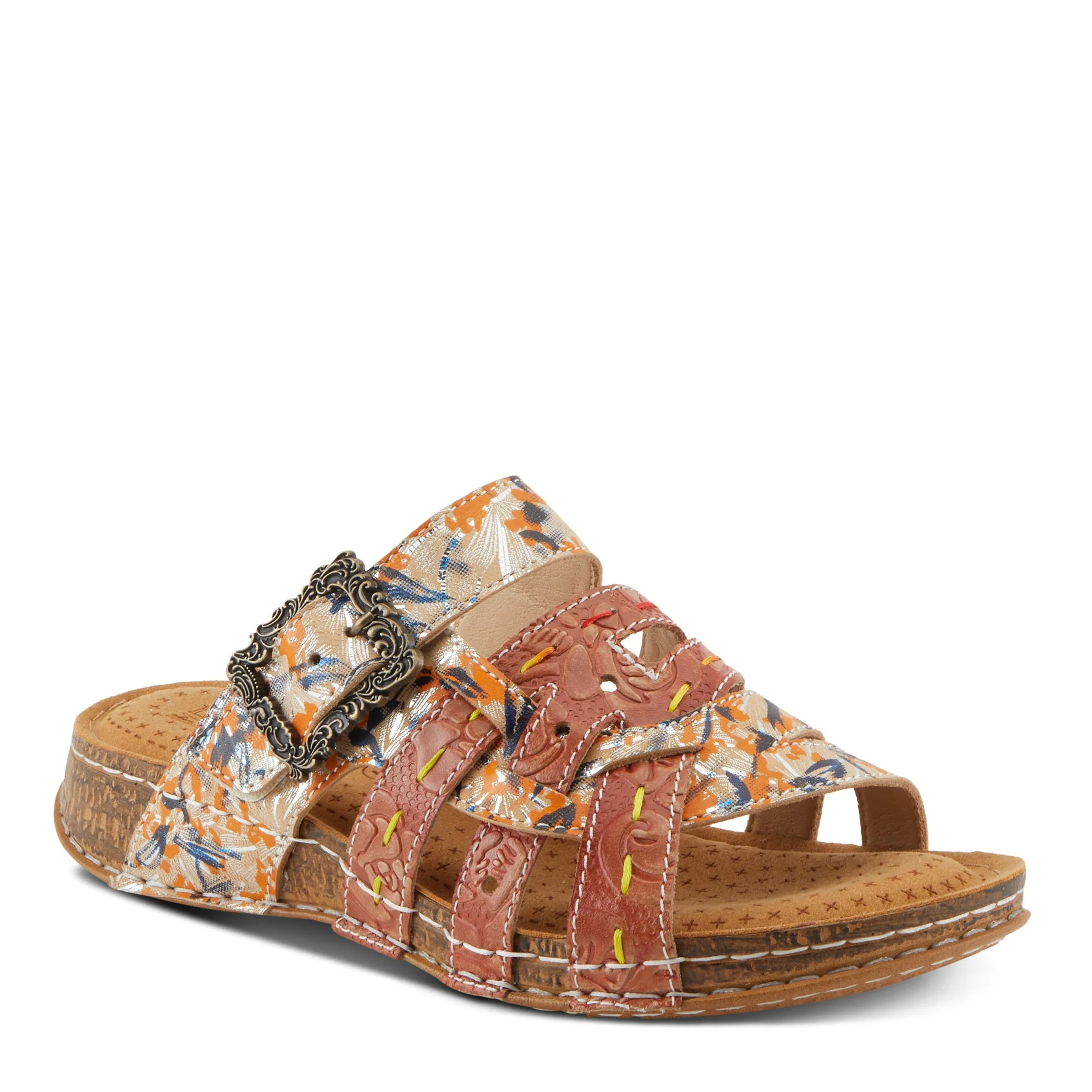 Spring Step Shoes  L'Artiste Calamityjay Women's Leather Sandals 1 1/4" Heel