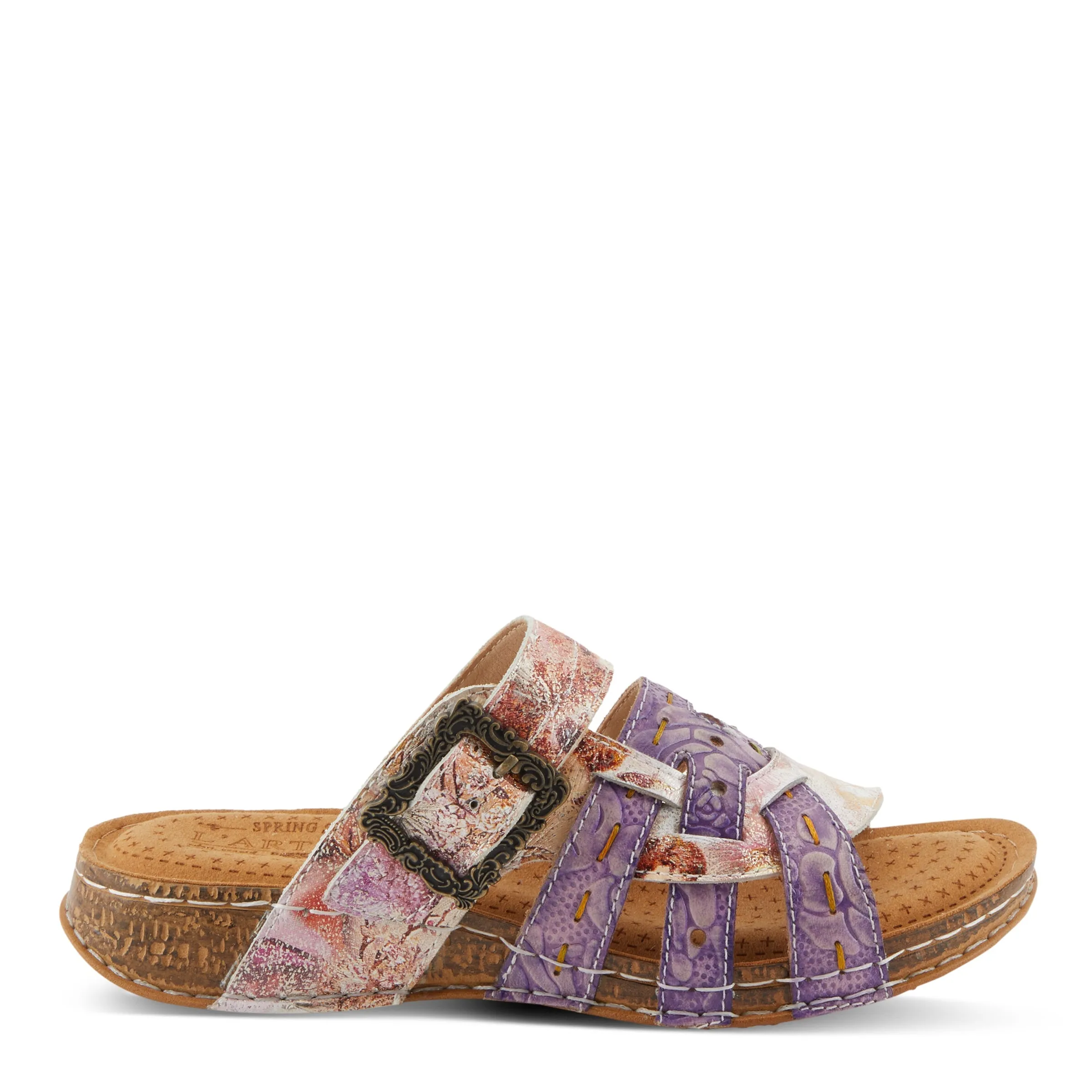 Spring Step Shoes  L'Artiste Calamityjay Women's Leather Sandals 1 1/4" Heel