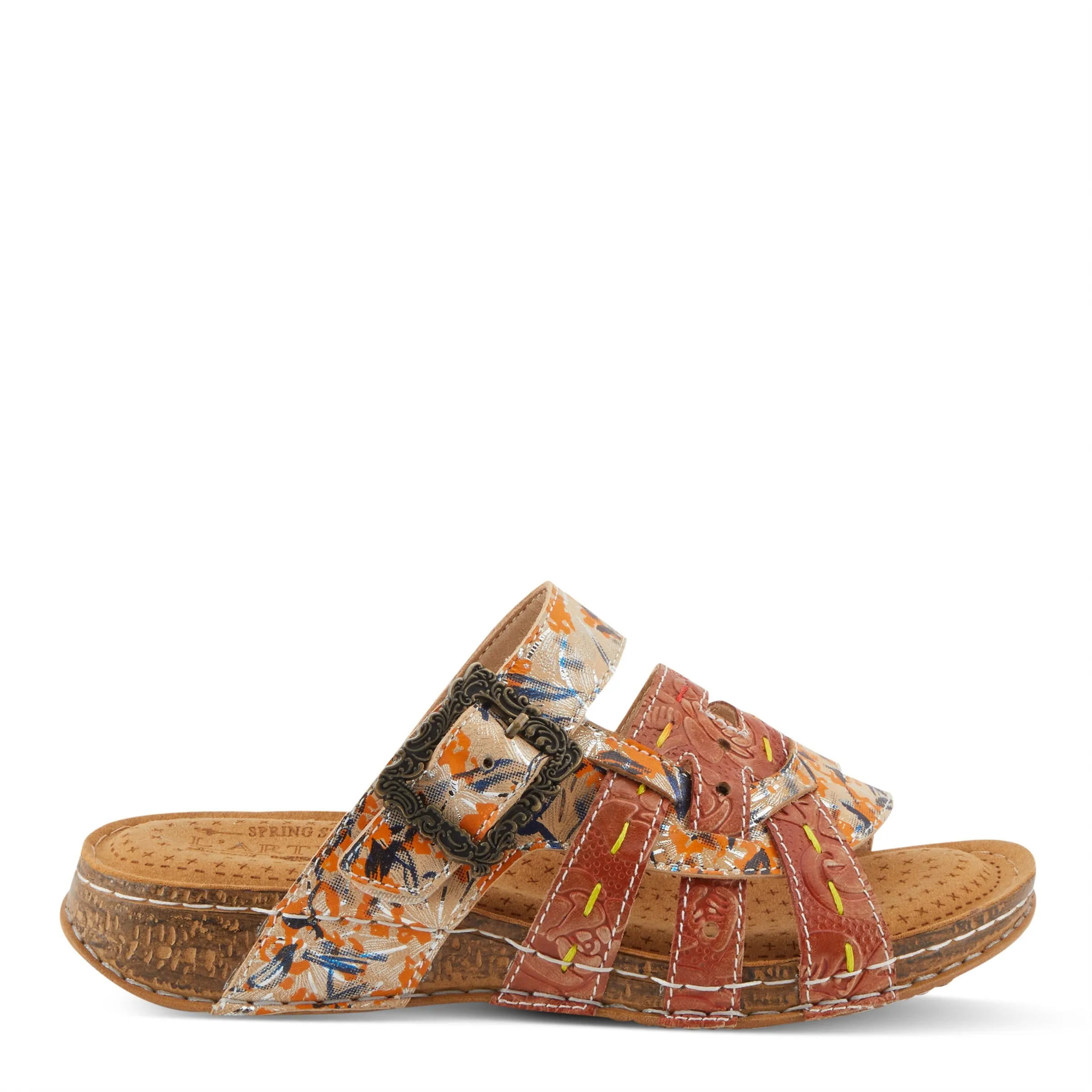 Spring Step Shoes  L'Artiste Calamityjay Women's Leather Sandals 1 1/4" Heel