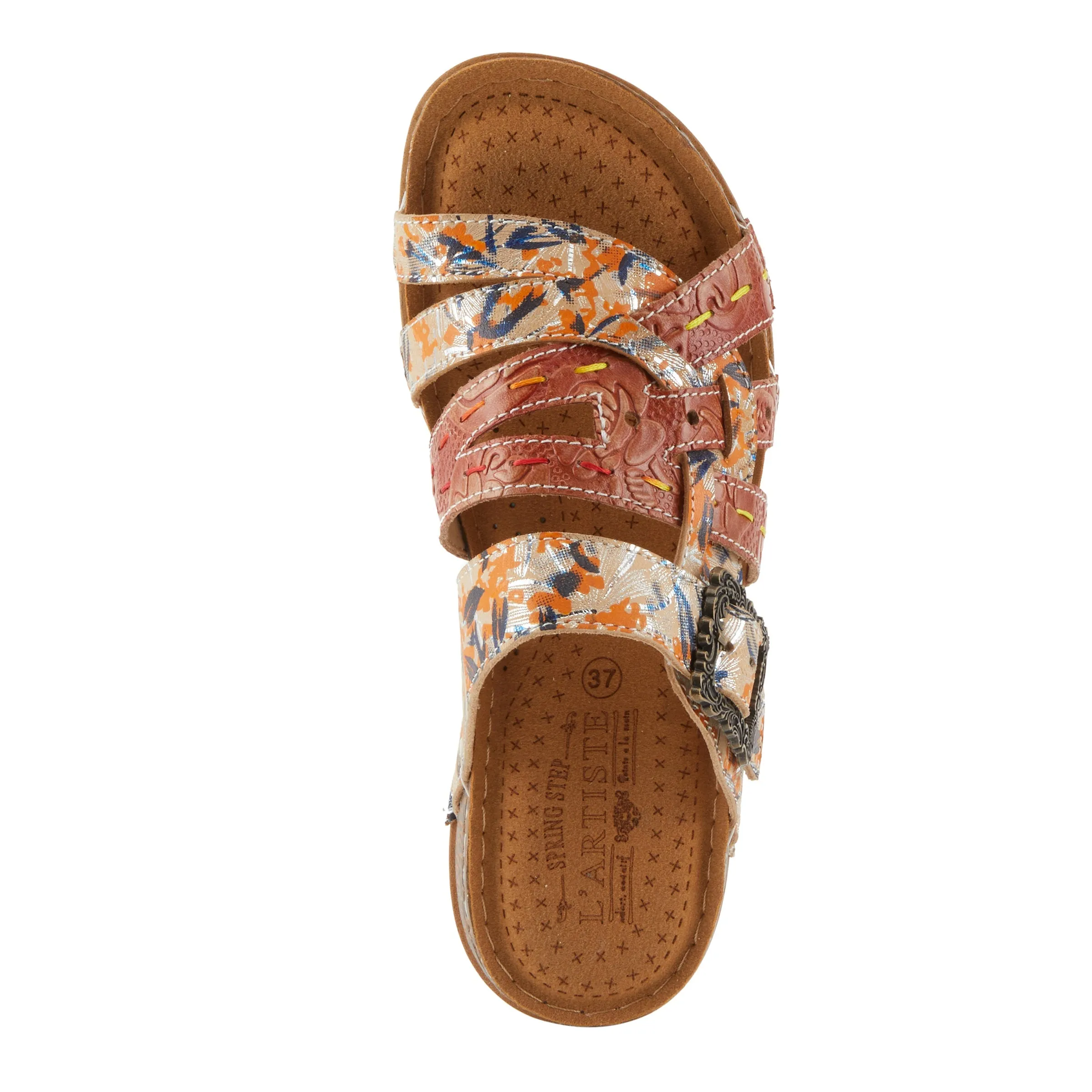 Spring Step Shoes  L'Artiste Calamityjay Women's Leather Sandals 1 1/4" Heel