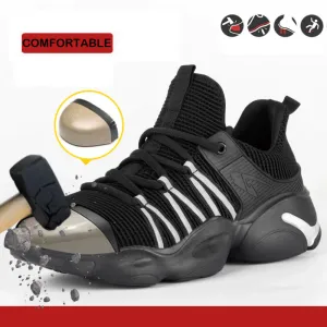 Steel Toe Shoes for Men Construction Industrial Boot Industrial Work Sneakers Lightweight Comfortable Safety Shoes