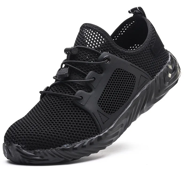 Steel Toe Shoes Men Women, Work Safety Breathable Slip Resistant Sneakers Industrial Construction