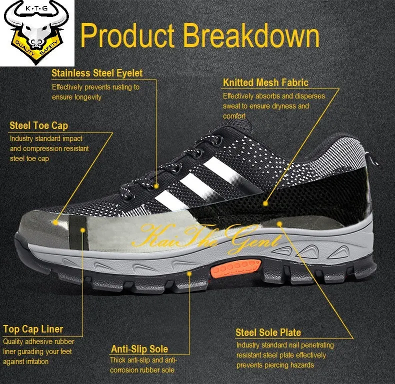 Steel Toe Sports Safety Shoes - Model SS15 (Option 2)