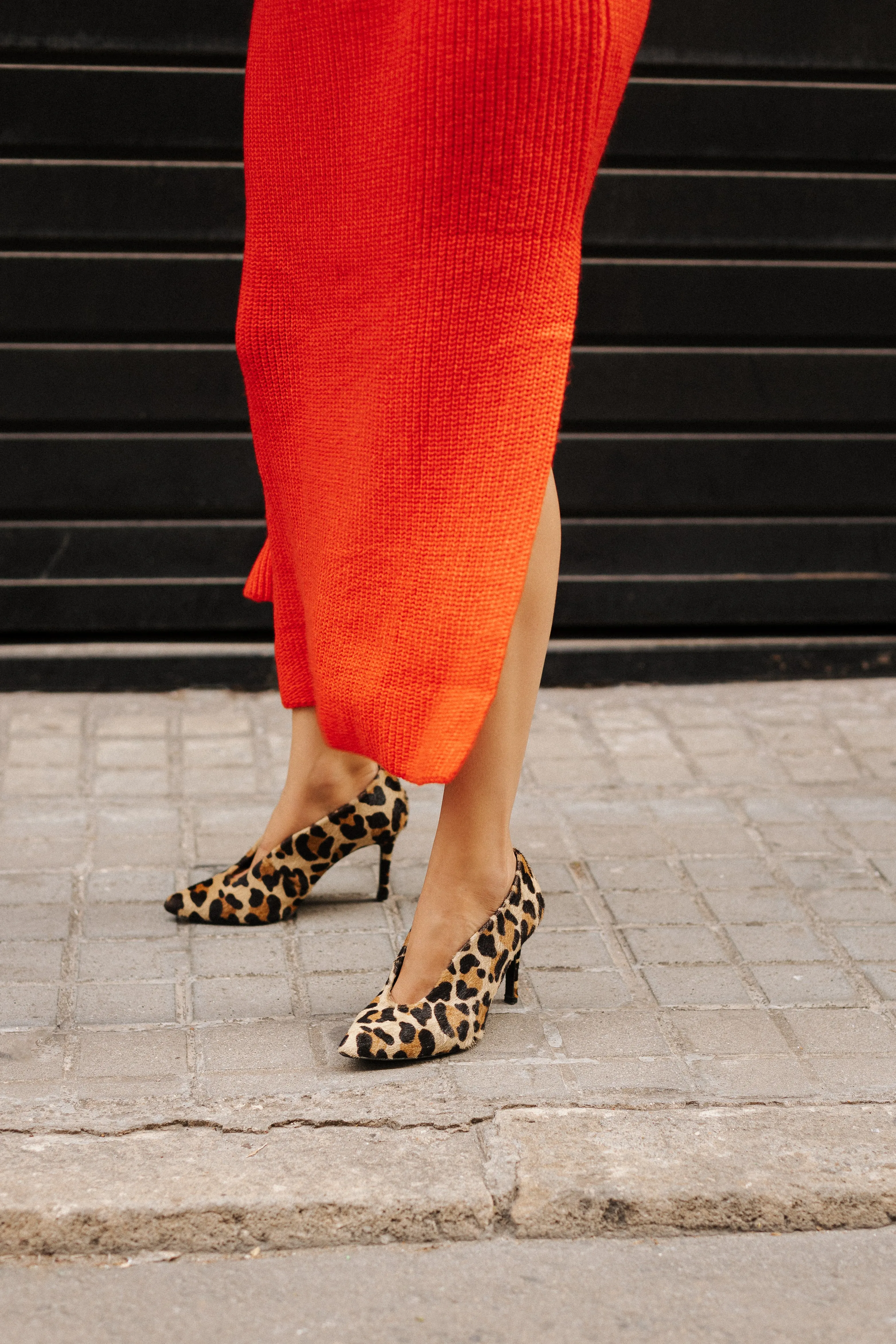 STILETTO AMALIA PIEL EFECTO LEOPARDO 8CM