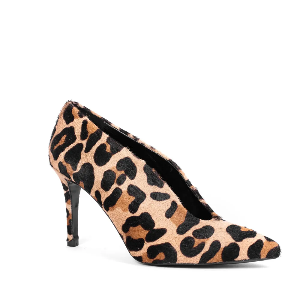 STILETTO AMALIA PIEL EFECTO LEOPARDO 8CM