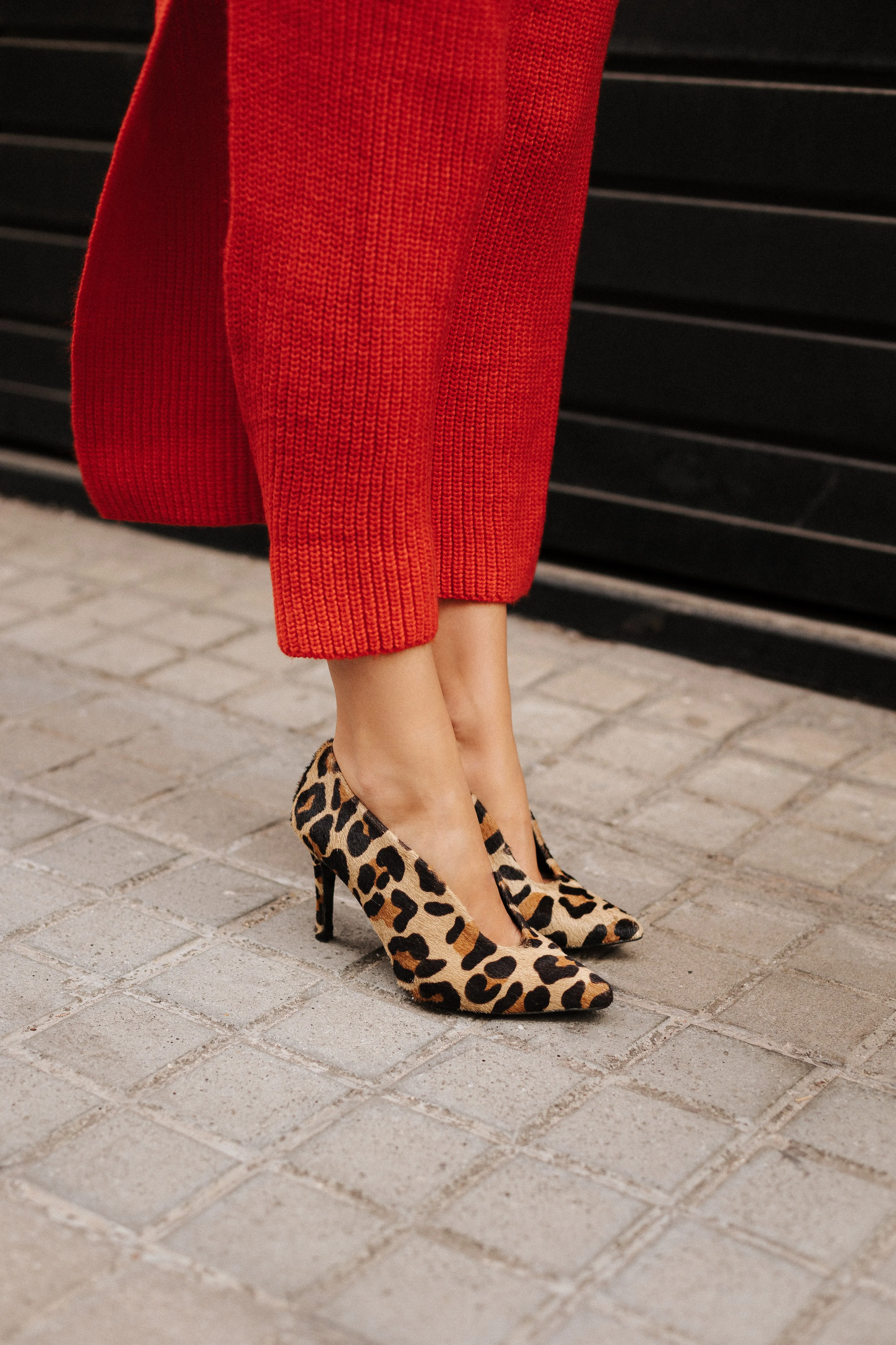 STILETTO AMALIA PIEL EFECTO LEOPARDO 8CM