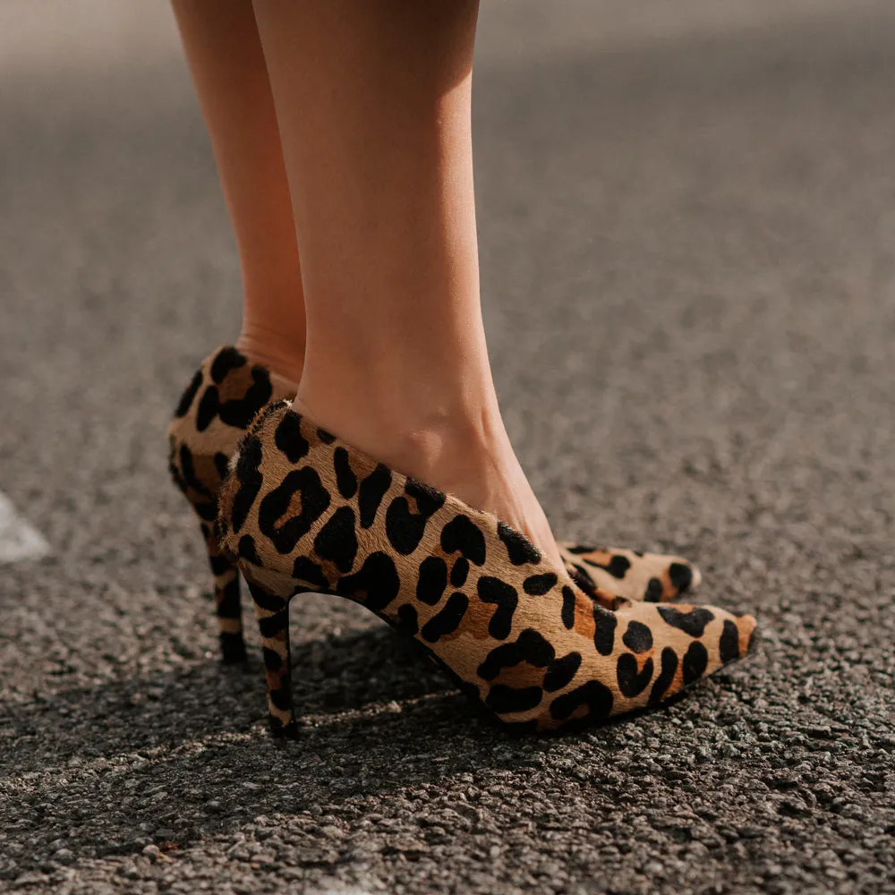 STILETTO AMALIA PIEL EFECTO LEOPARDO 8CM