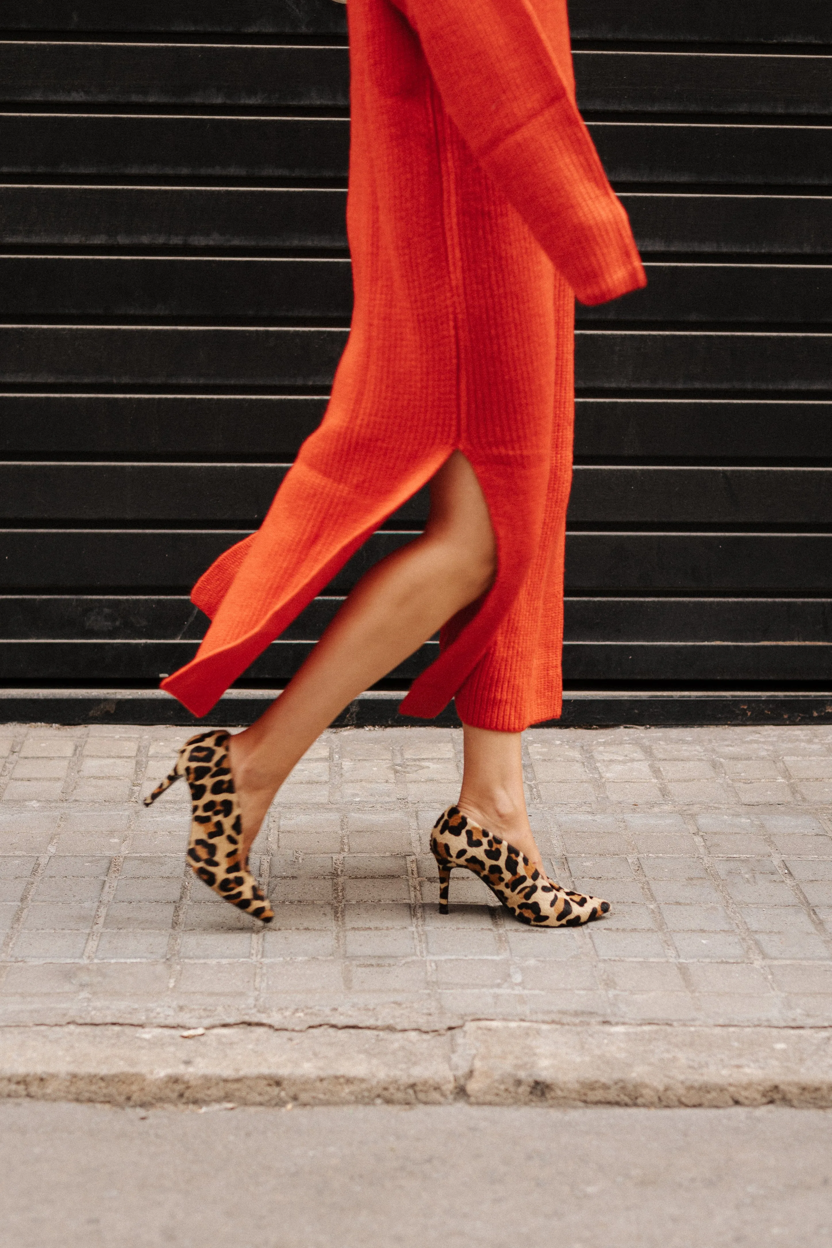 STILETTO AMALIA PIEL EFECTO LEOPARDO 8CM