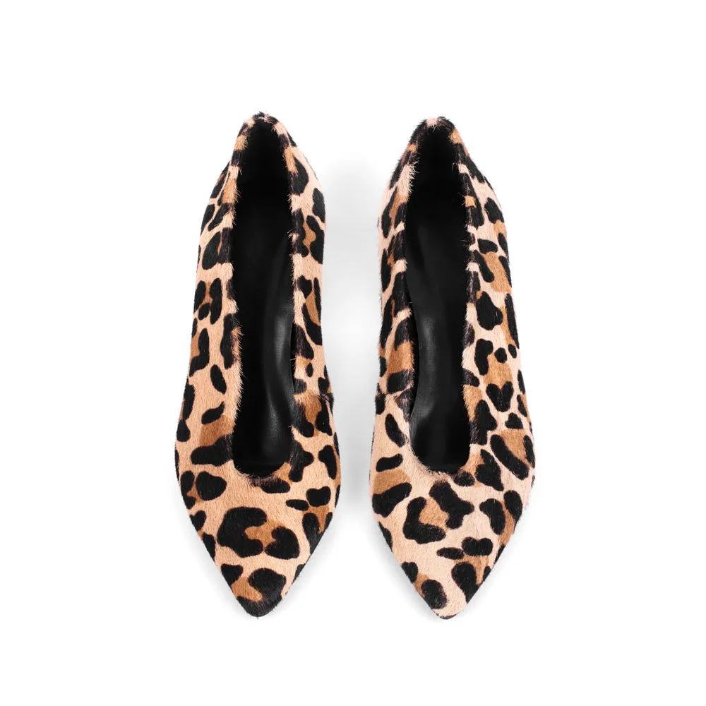 STILETTO AMALIA PIEL EFECTO LEOPARDO 8CM