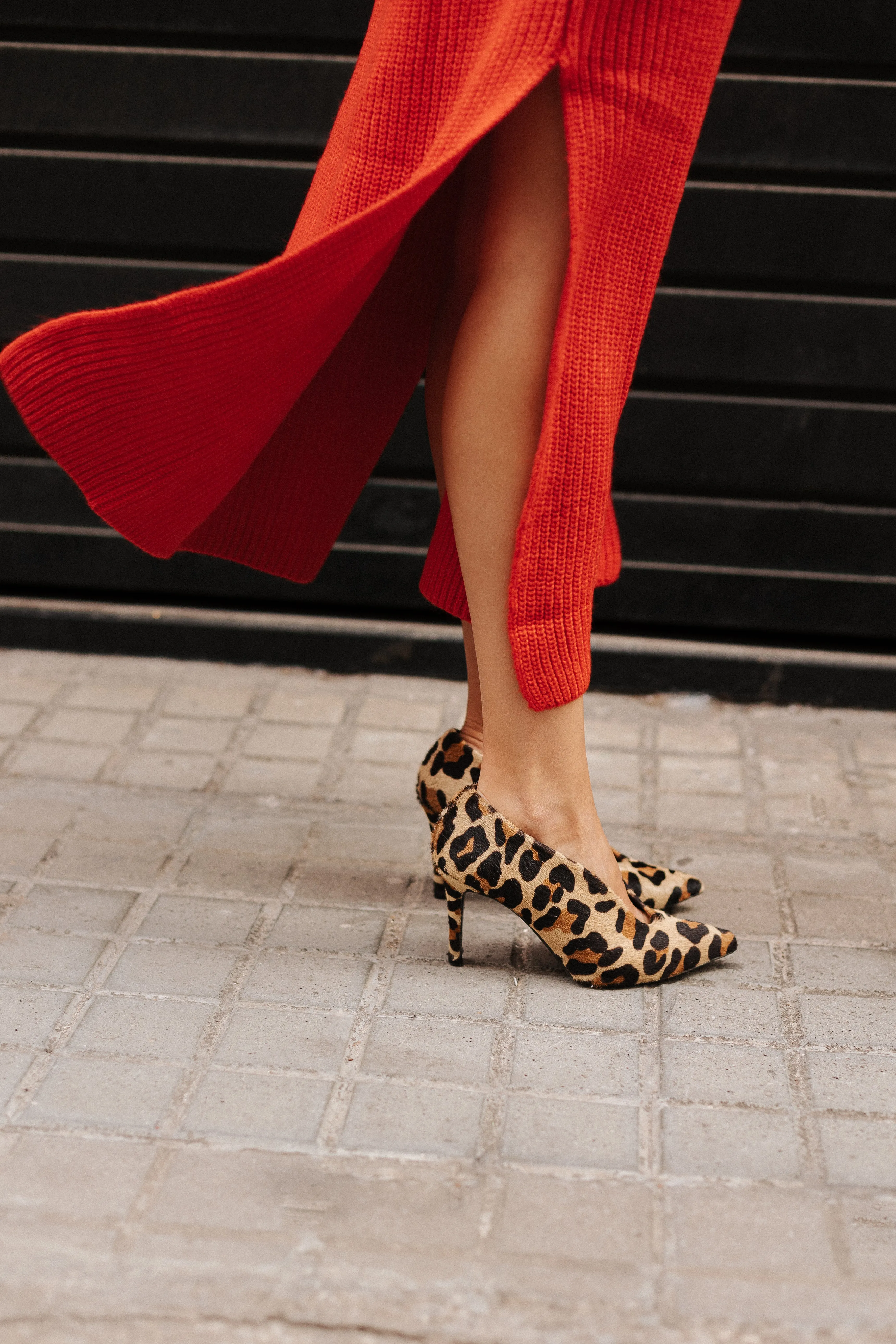 STILETTO AMALIA PIEL EFECTO LEOPARDO 8CM