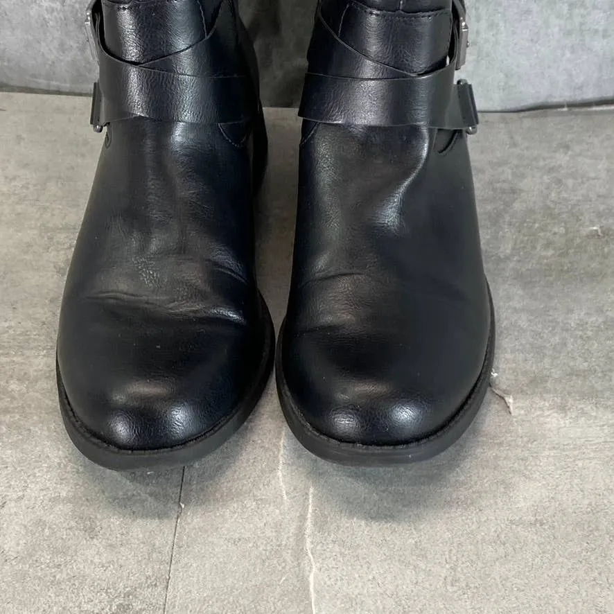 STYLE & CO Women's Black Marliee Full Side-Zip Round-Toe Tall Riding Boots SZ9.5