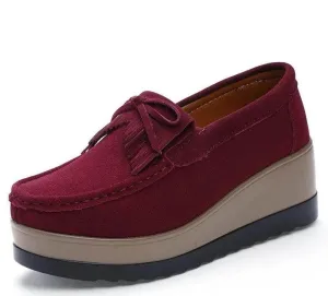 Suede Tassel Fringe Loafers Moccasins