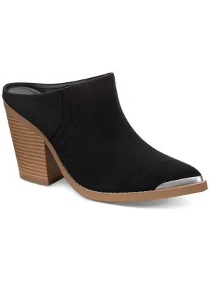 Sun   Stone Women's Goring Pointed Toe Mules, Black, 11