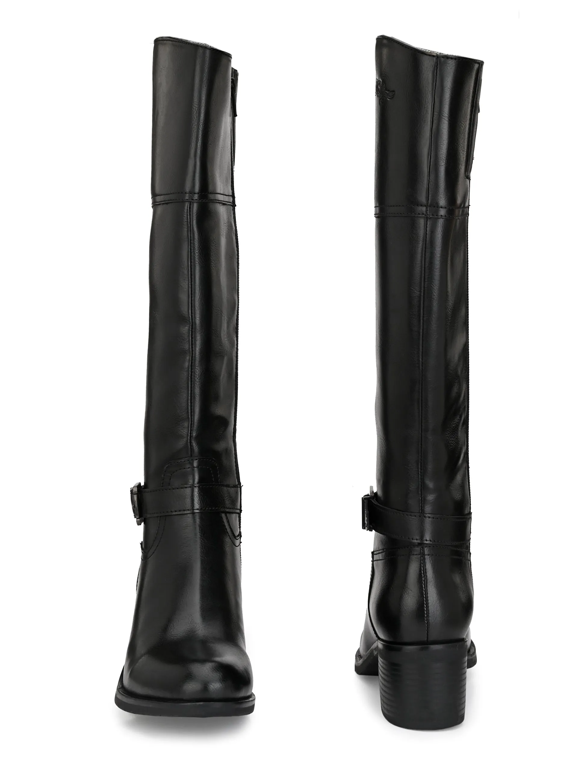 Sydney Long Boots with Ankle Buckle Strap