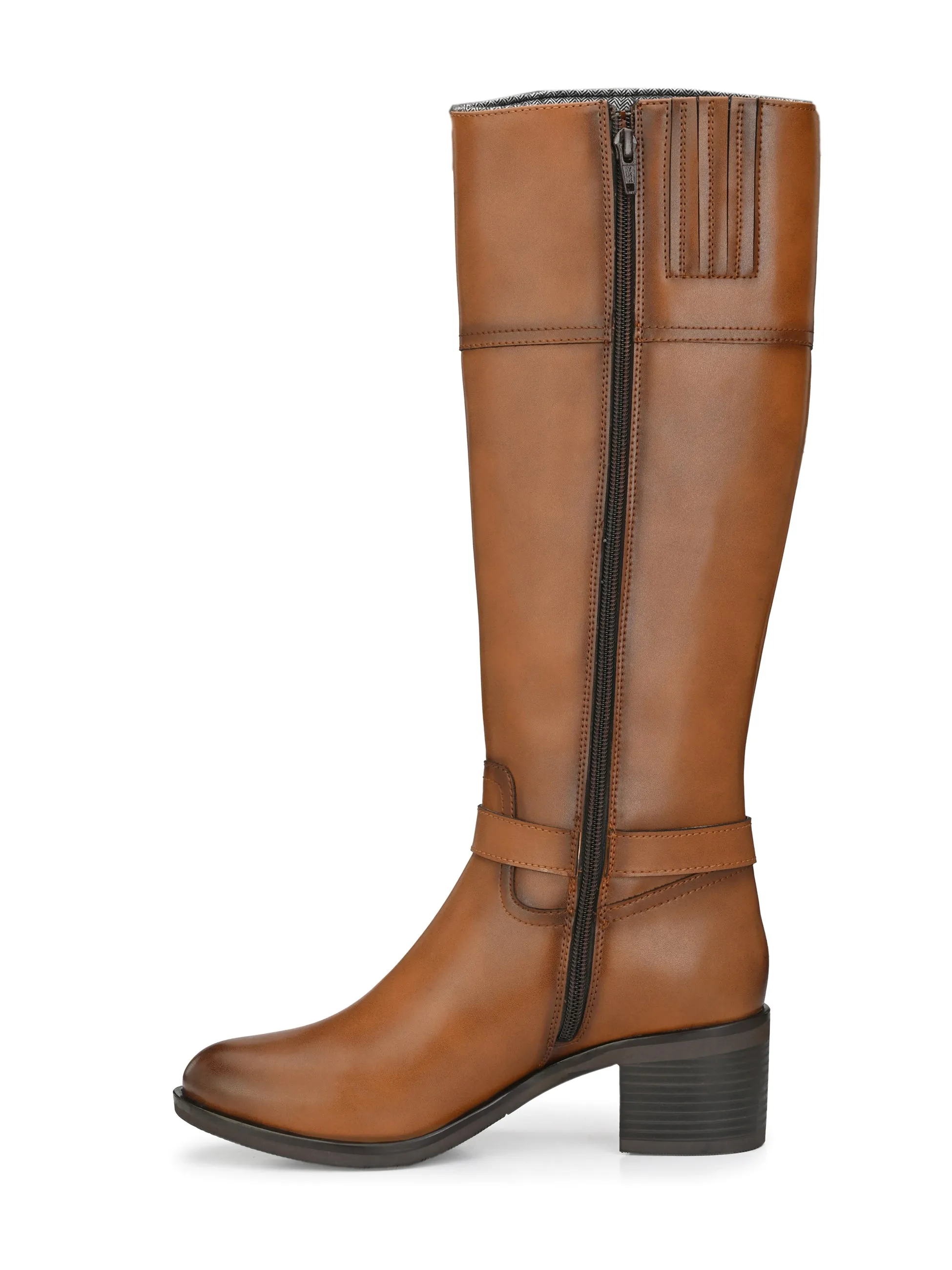 Sydney Long Boots with Ankle Buckle Strap