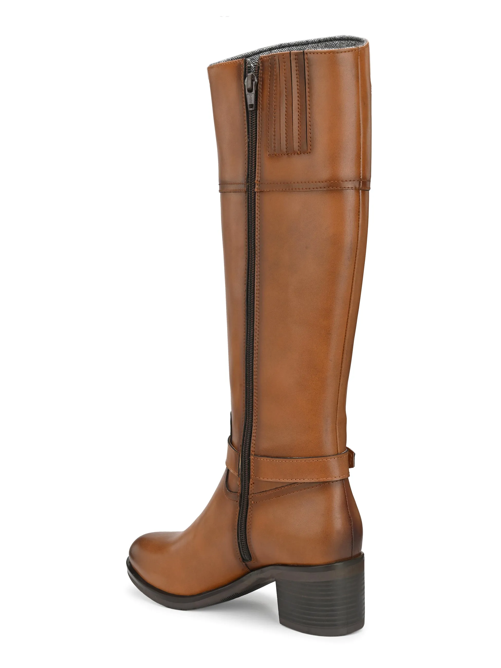 Sydney Long Boots with Ankle Buckle Strap