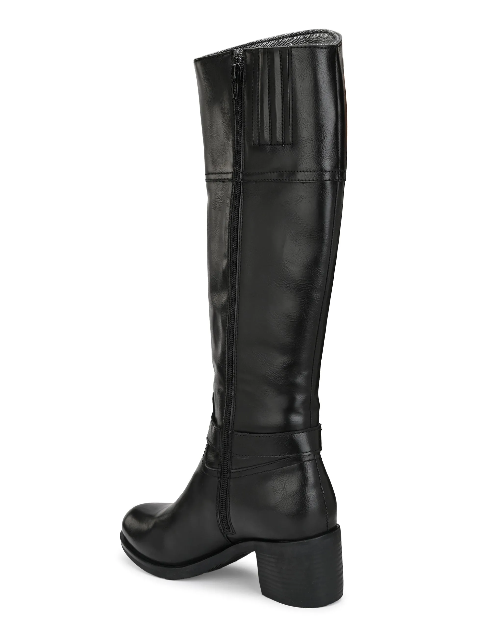 Sydney Long Boots with Ankle Buckle Strap