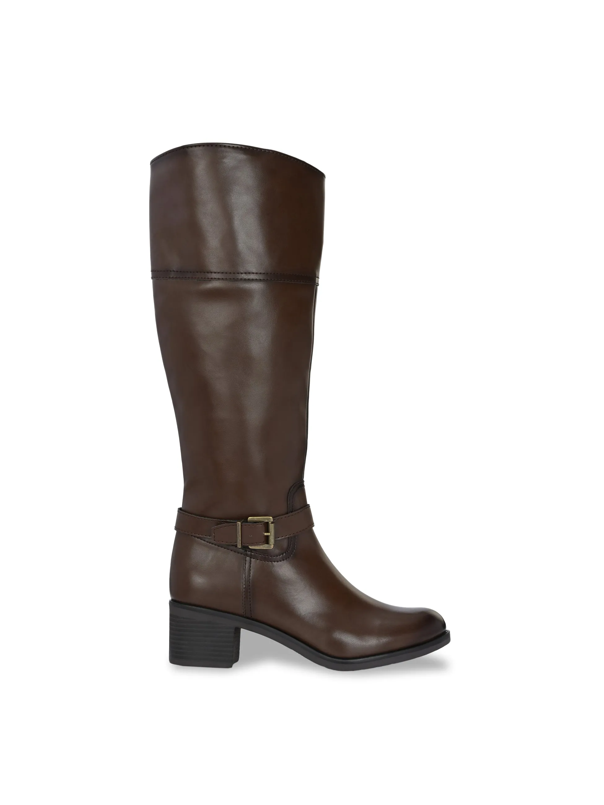 Sydney Long Boots with Ankle Buckle Strap