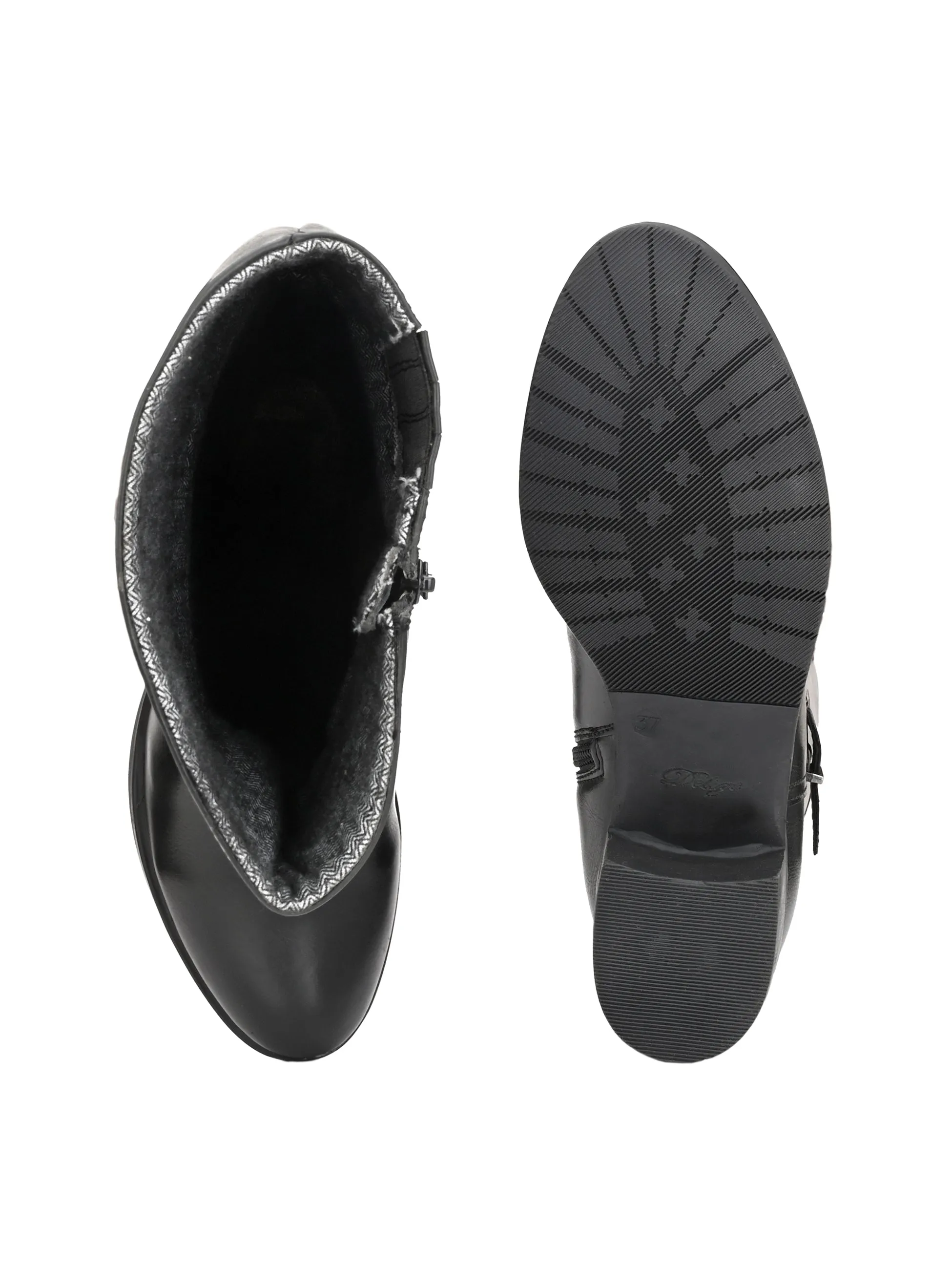 Sydney Long Boots with Ankle Buckle Strap