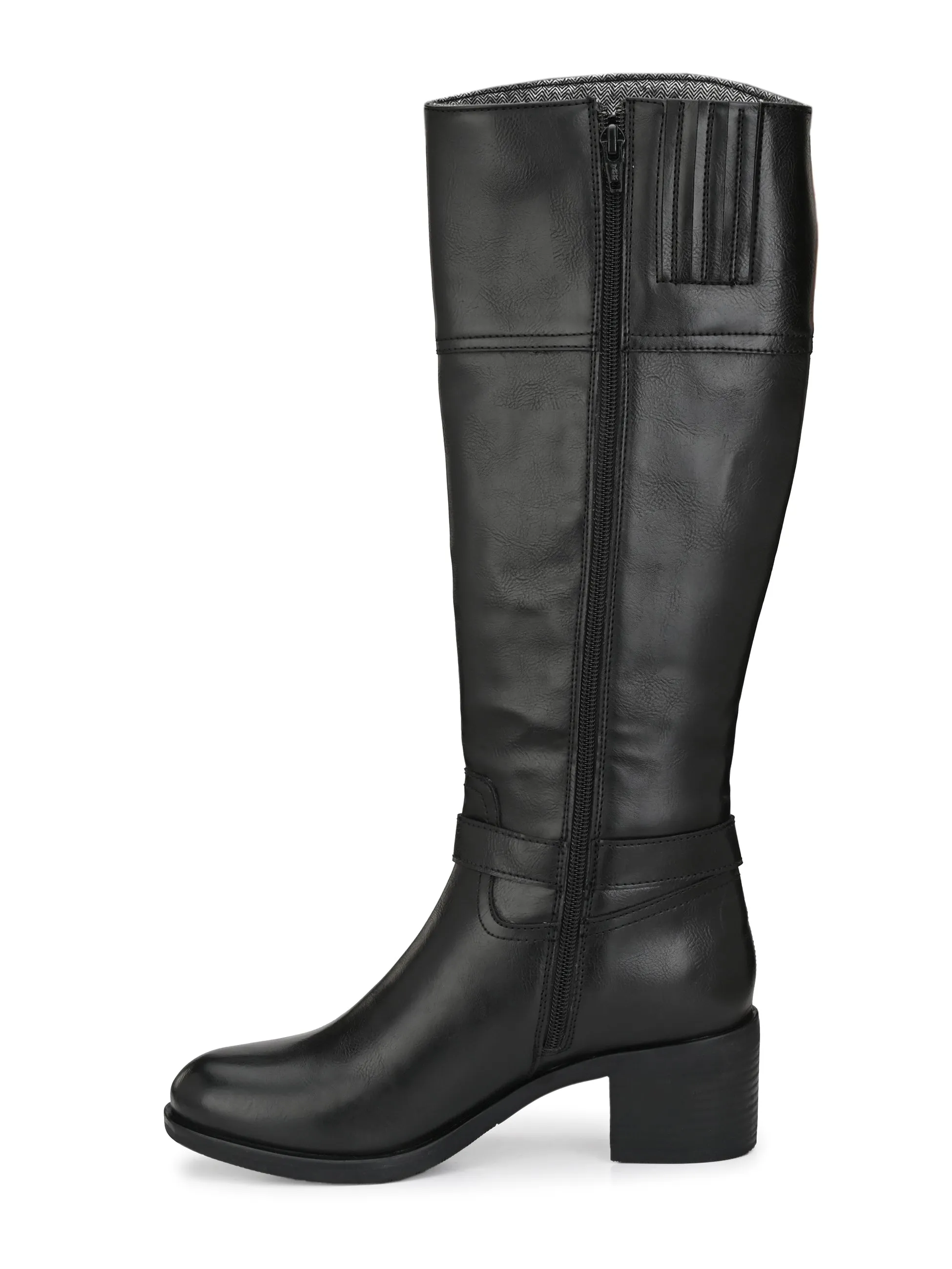 Sydney Long Boots with Ankle Buckle Strap