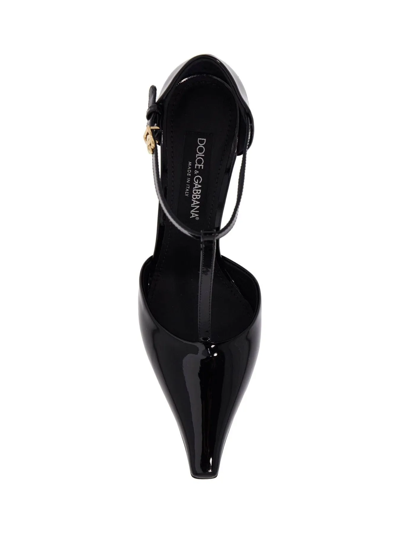 T-Bar Slingback Pumps in Patent Leather