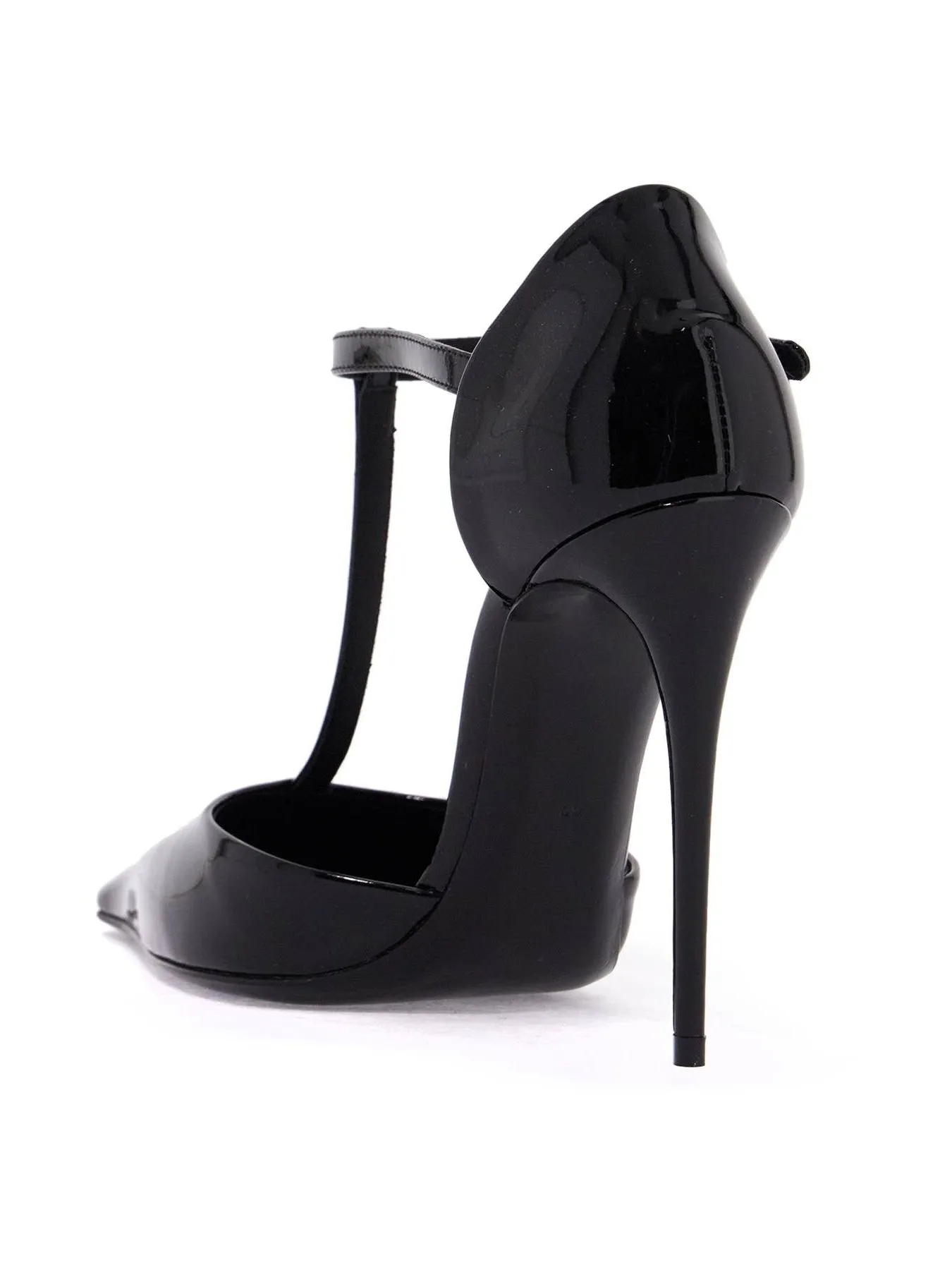 T-Bar Slingback Pumps in Patent Leather