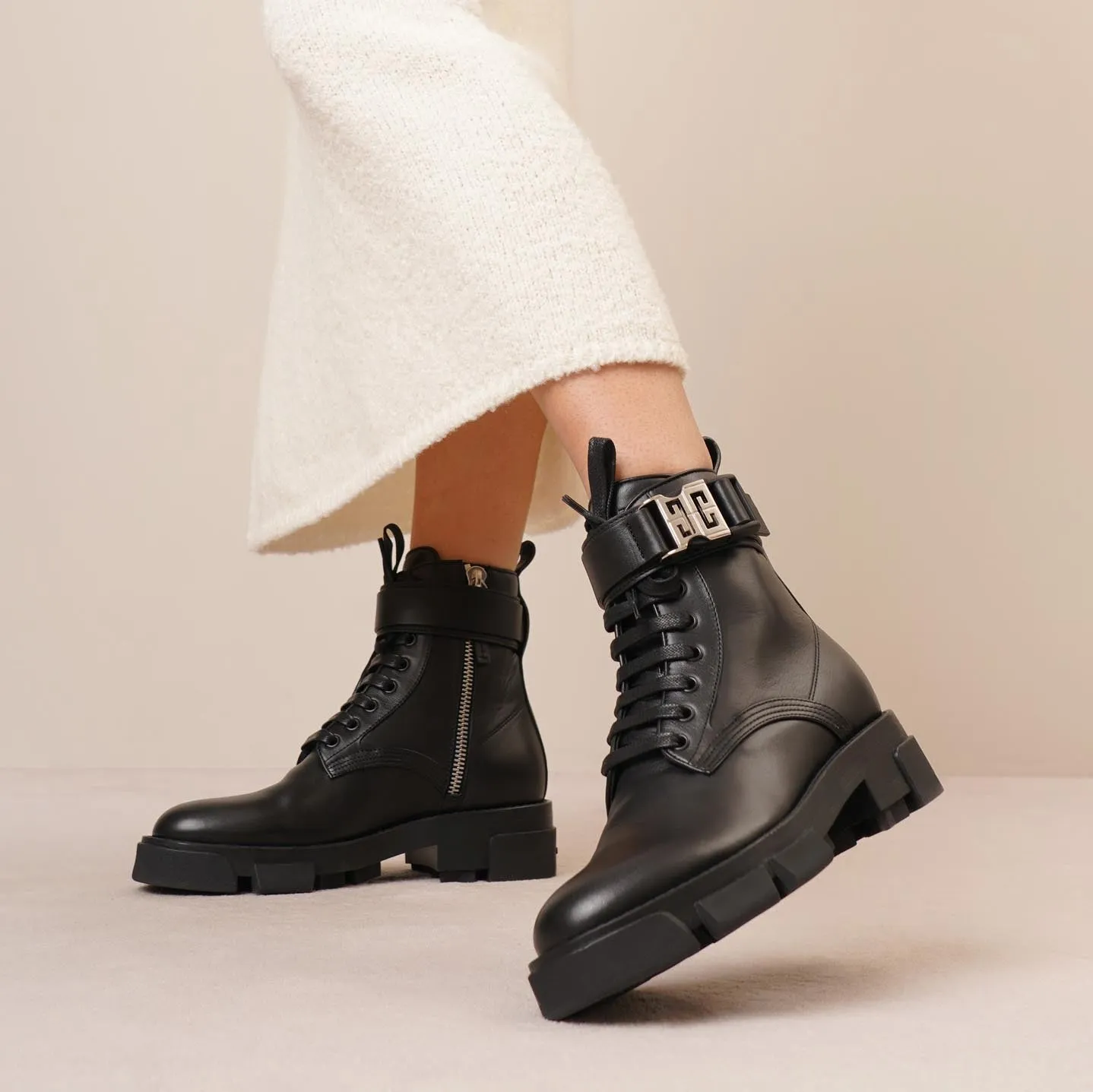 Terra lace-up combat boots