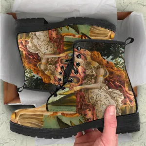 The Birth of Venus Sandro Women's Vegan Leather Combat Boots