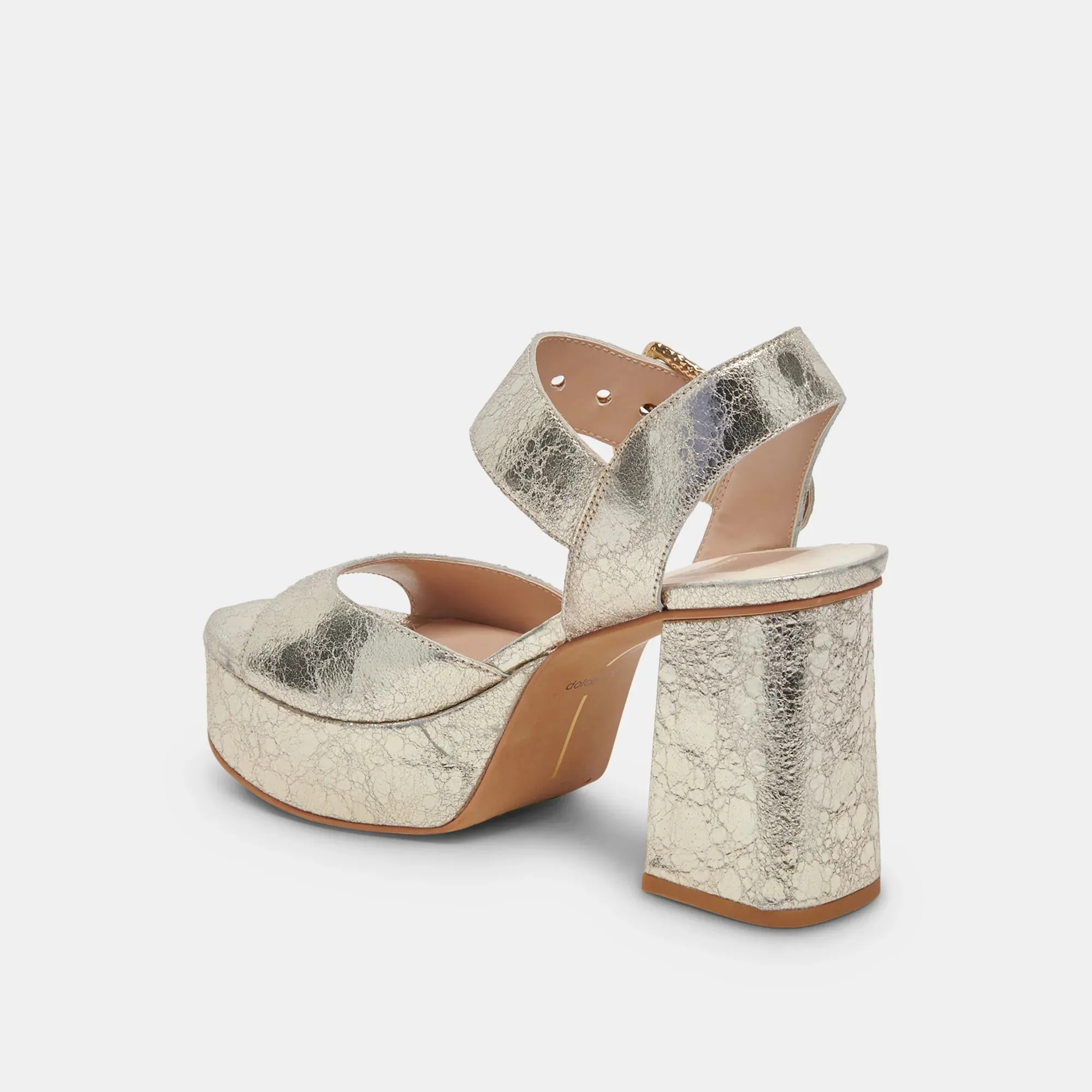 The Bobby Platform Heel by Dolce Vita - Platinum Leather
