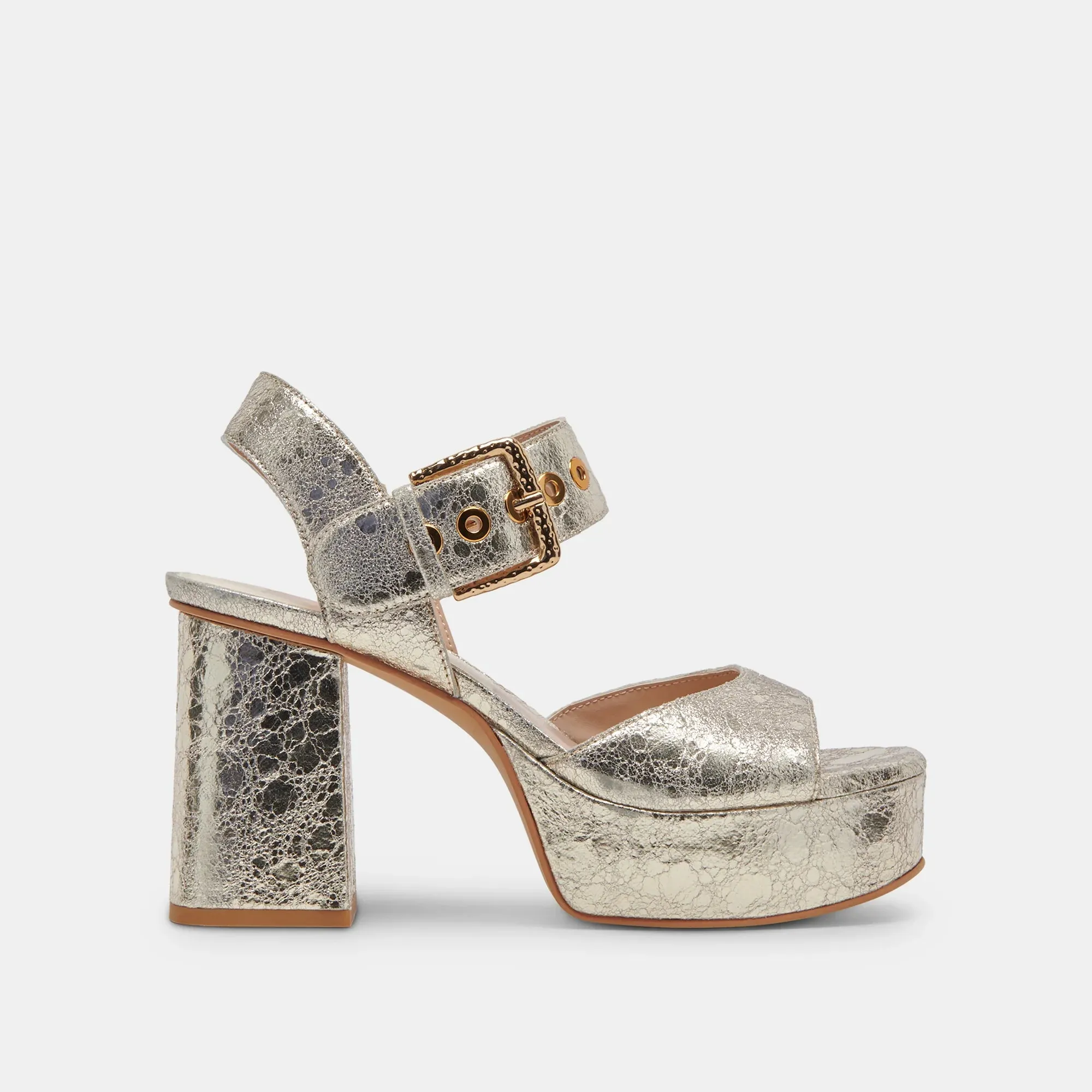 The Bobby Platform Heel by Dolce Vita - Platinum Leather