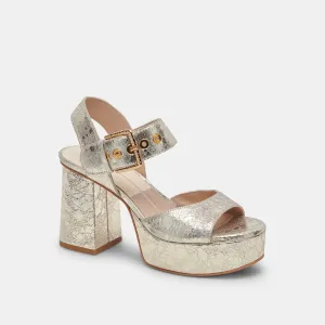 The Bobby Platform Heel by Dolce Vita - Platinum Leather