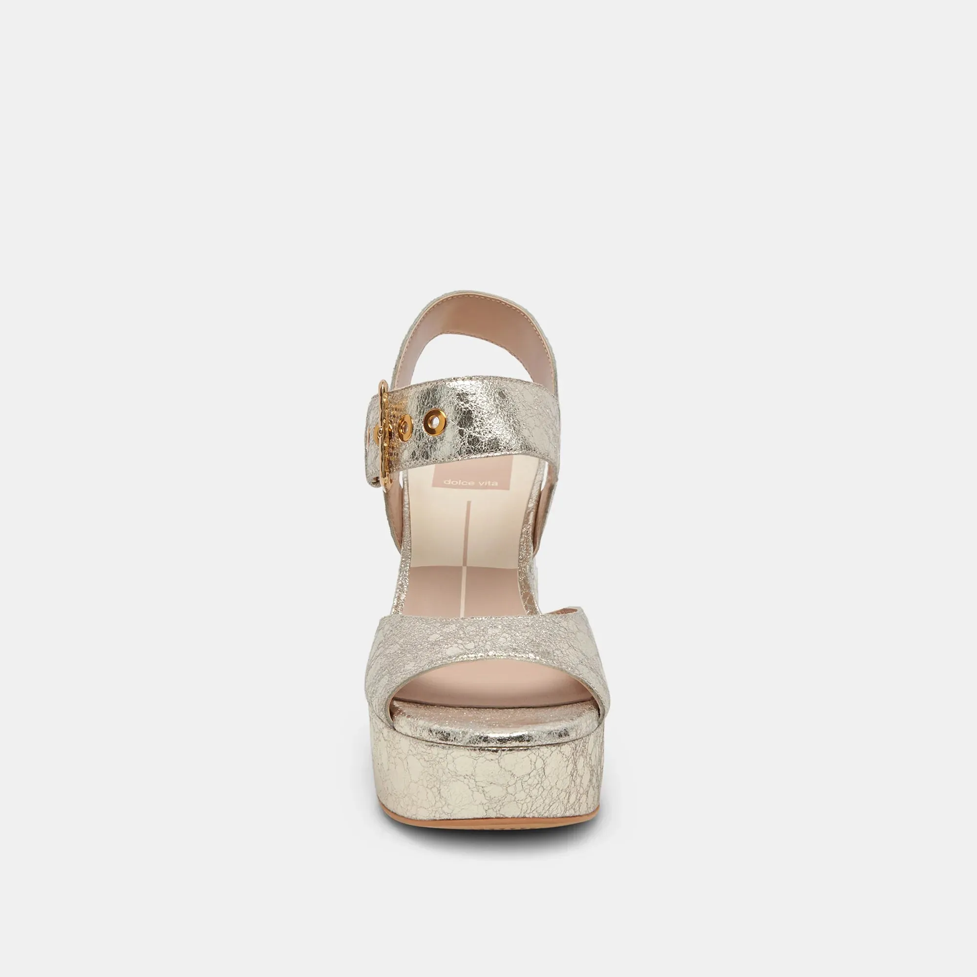 The Bobby Platform Heel by Dolce Vita - Platinum Leather
