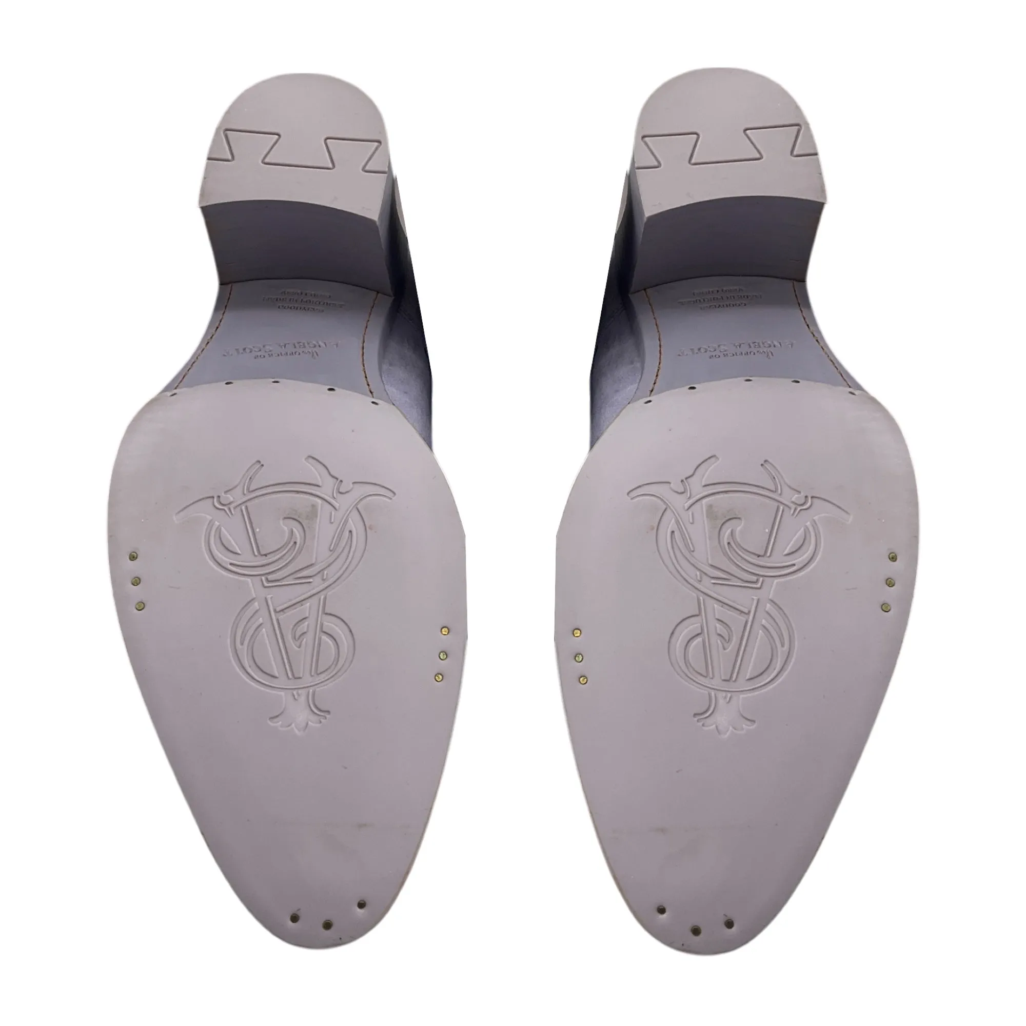 The Office of Angela Scott Lavender Suede Lace-Up Oxford Shoes