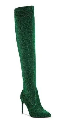 Tigerlily High Heel Knitted Long Boots
