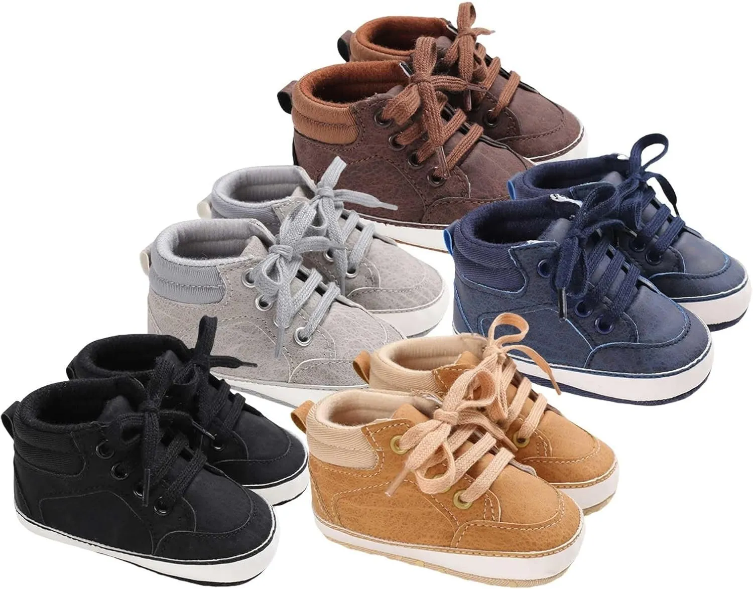 Toddler Boys Girls High Top Canvas Shoes Soft Rubber Sole Warm Sport Shoes Outdoor Casual Solid Boots with Strap