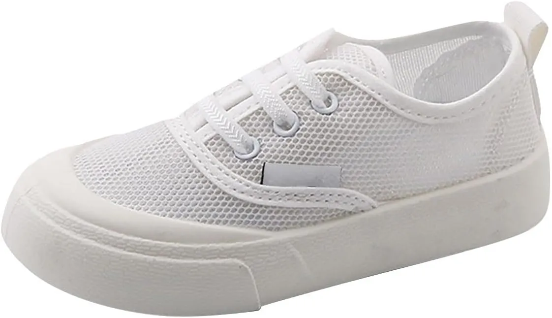 Toddler Kids Canvas Flats Shoes Single Mesh Breathable Casual Slip On Shoes for Girls Baby Canvas Sneakers Boys