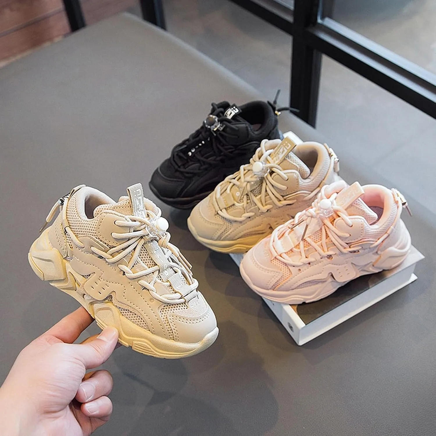 Toddler Kids Fashion Comfort Sneaker Boys Girls Sport Breathable Mesh Platform Sneakers Casual Running Walking Shoes