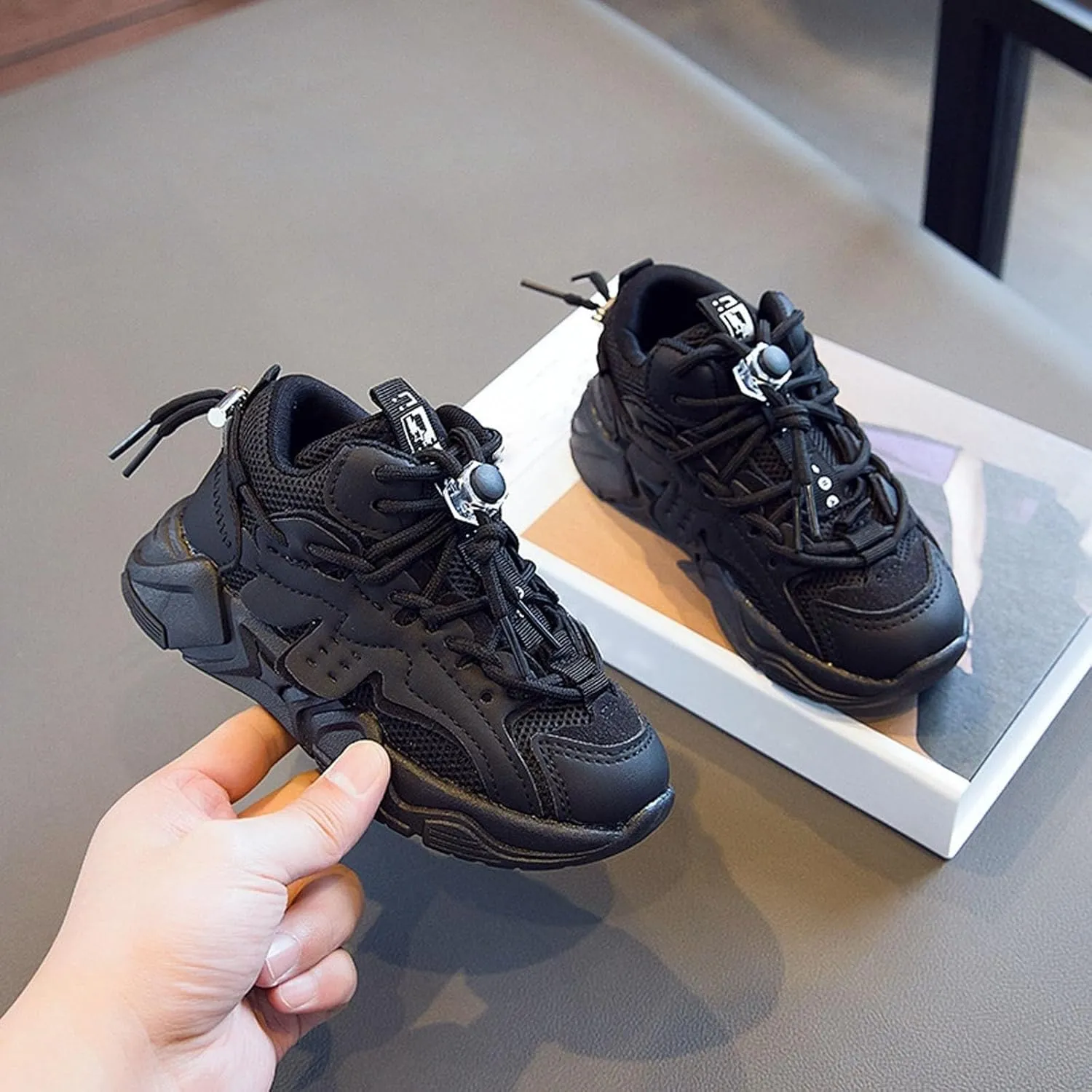 Toddler Kids Fashion Comfort Sneaker Boys Girls Sport Breathable Mesh Platform Sneakers Casual Running Walking Shoes