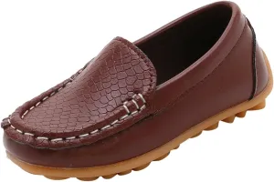 Toddler Little Kid Boys Girls Soft Slip On Loafers Dress Flat Shoes Boat Shoes Casual Shoes Slip on Toddler Shoes