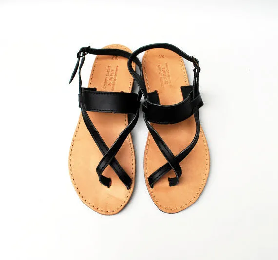 Toe-wrapper Artemis leather sandals