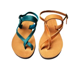 Toe-wrapper Artemis leather sandals