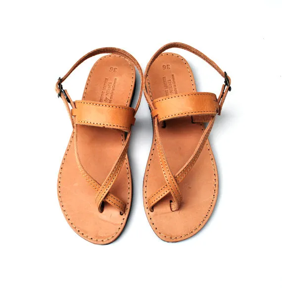 Toe-wrapper Artemis leather sandals