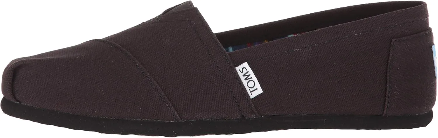 TOMS Women's Black Canvas Classic Alprg 10002472 Casual Shoes