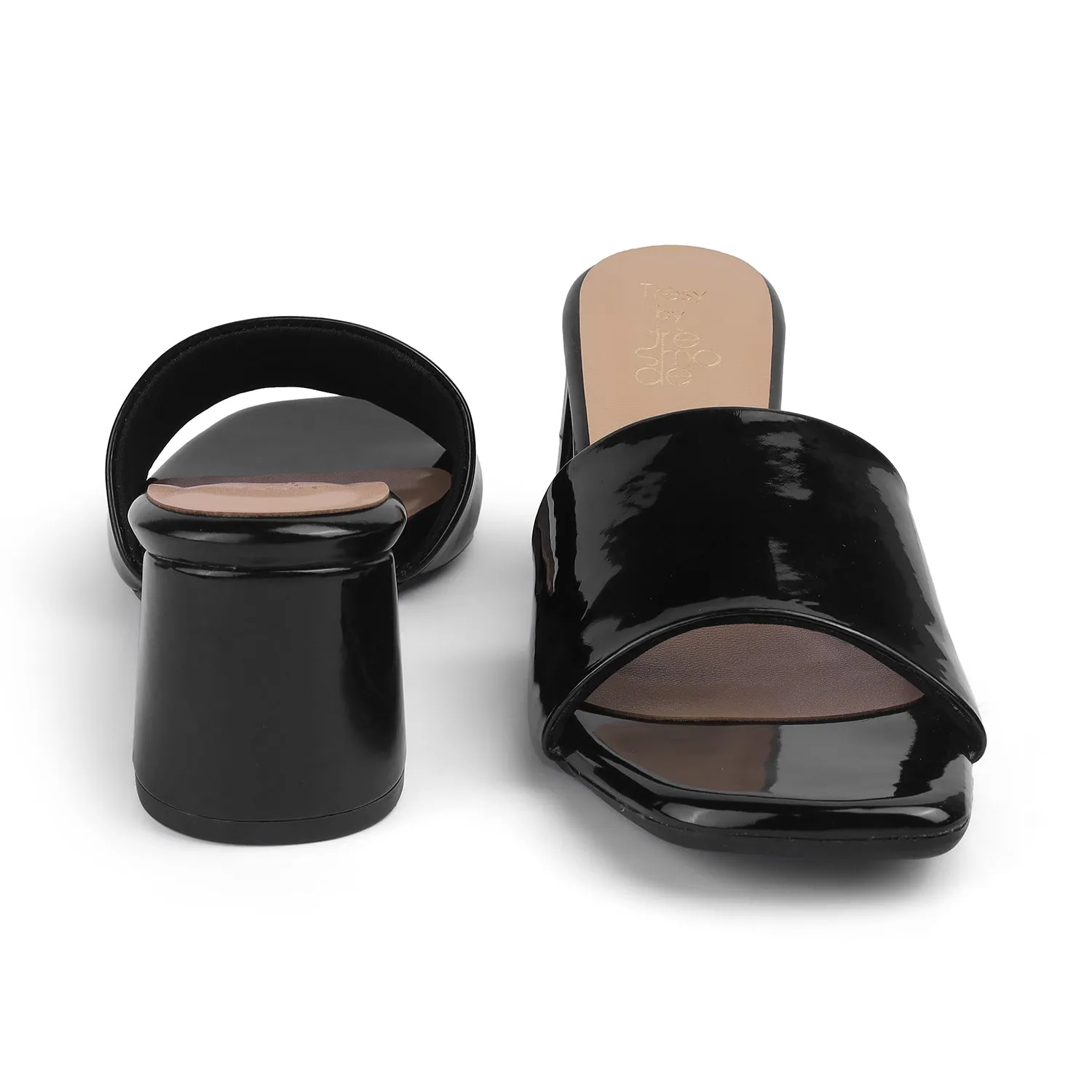 Tresmode Bariz TMM-4 Black Women's Casual Block Heel Sandals