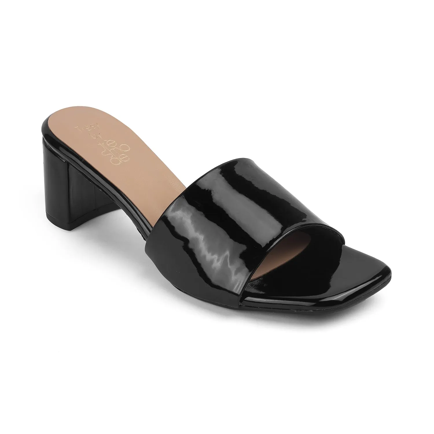 Tresmode Bariz TMM-4 Black Women's Casual Block Heel Sandals