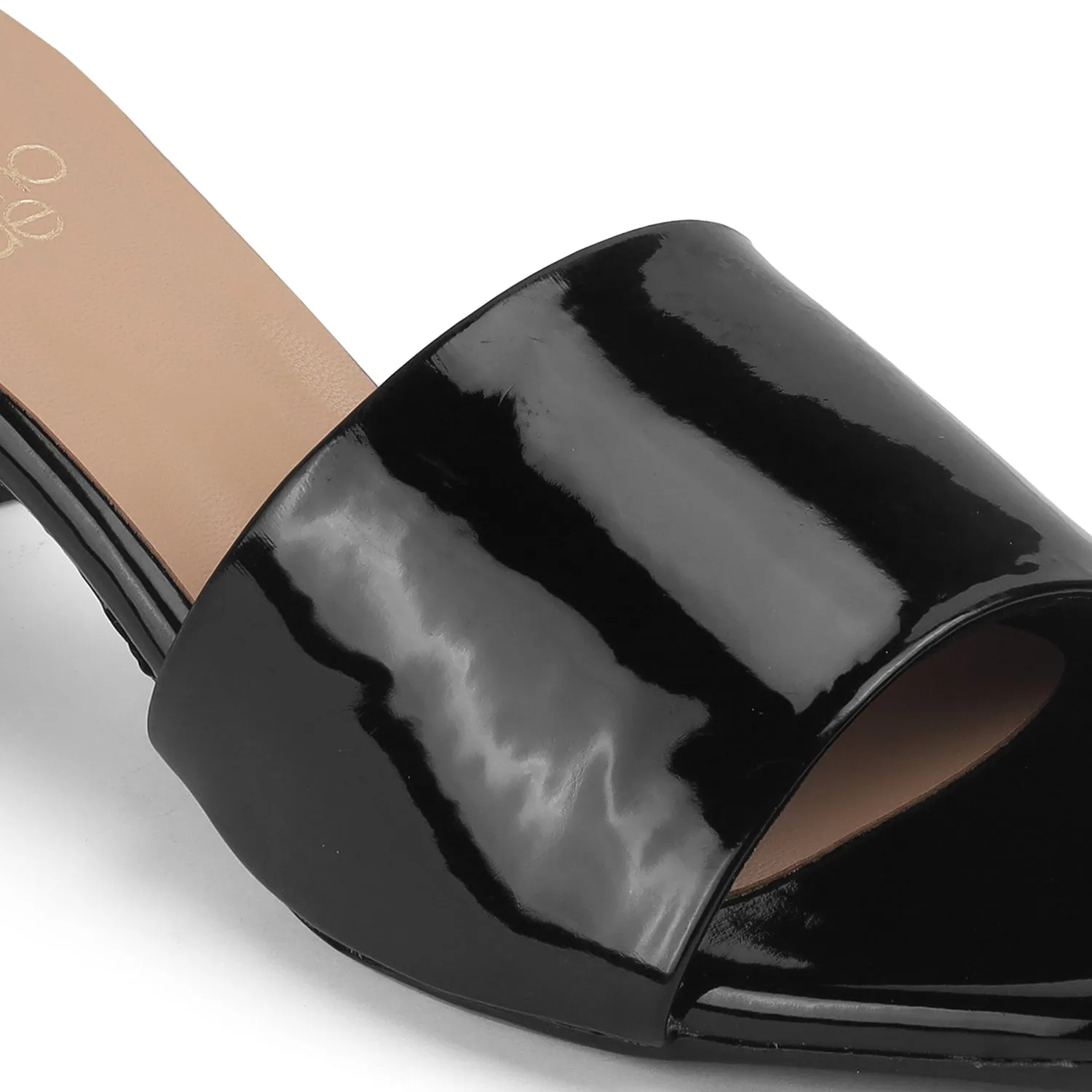 Tresmode Bariz TMM-4 Black Women's Casual Block Heel Sandals