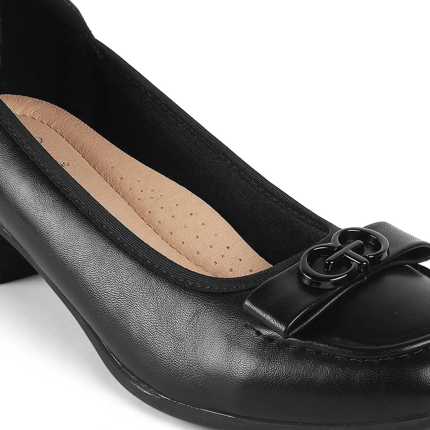 Tresmode Jacob Black Women's Dress Block Heel Pumps