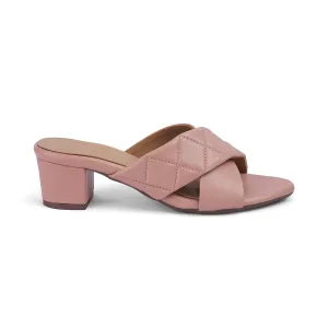 Tresmode Sanrep TMS-5 Nude Women's Dress Block Heel Sandals