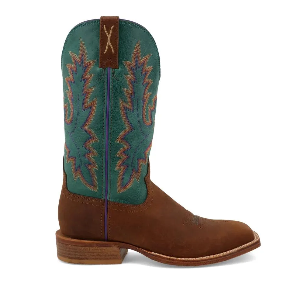Twisted X Women's 11" Tech X Cinnamon & Turquoise Western Cowgirl Boot WXTL001